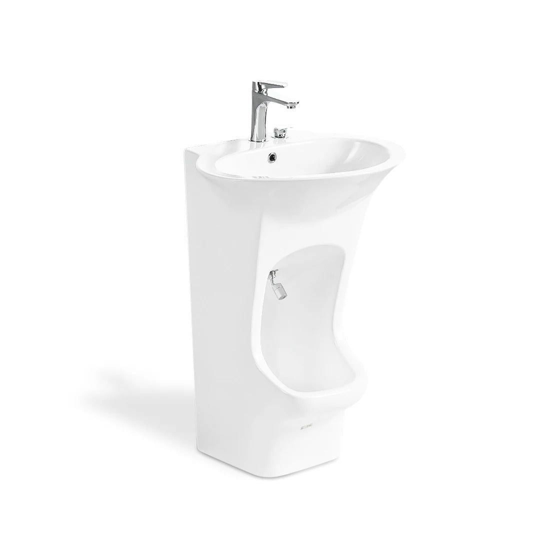 Smart Dual-Level Ceramic Wudu Basin with Mixer & Fittings