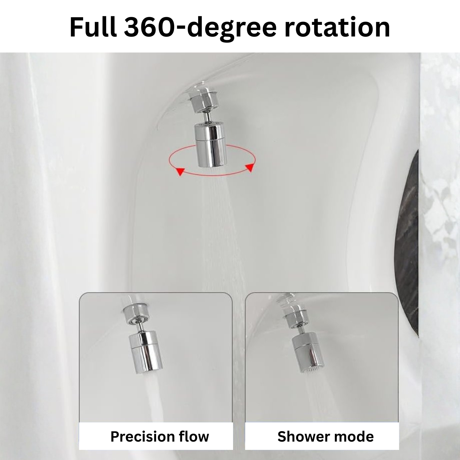 Smart Dual-Level Ceramic Wudu Basin with Mixer & Fittings